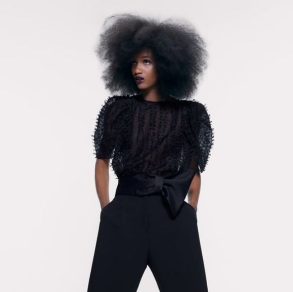 Sold /Zara frenged blouse - Picture 1 of 3